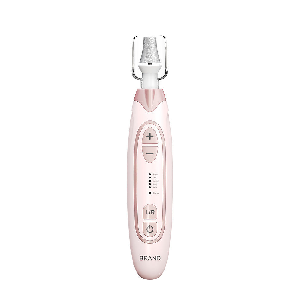 Professional Electric Manicure & Pedicure Kit - 5 Speeds, LED Light(Pale pink)