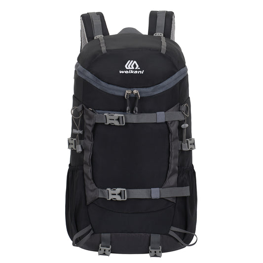 Black 20L Women's Orange Mountaineering Backpack - Water-Resistant